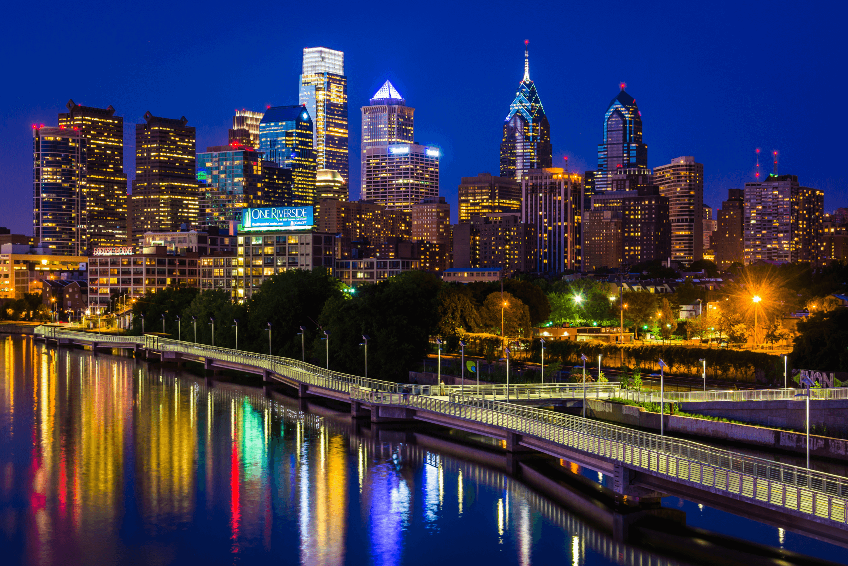 Philadelphia, PA Skyline Night